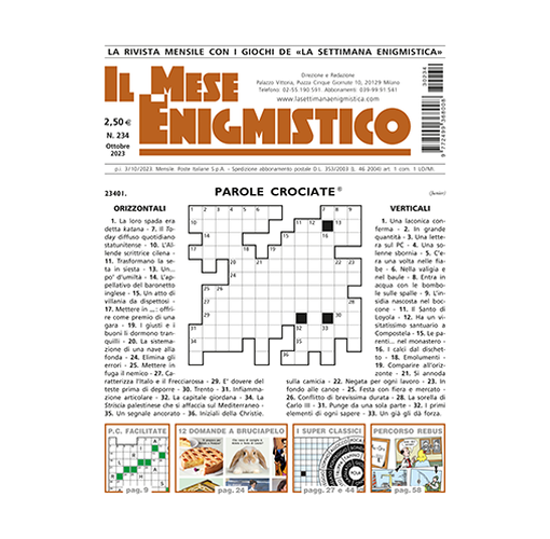 Picture of IL MESE ENIGMISTICO N.234 OTTOBRE 2023 (solo in Italia)