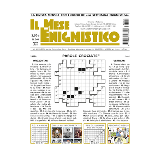 Immagine di IL MESE ENIGMISTICO N.240 APRILE 2024 (solo in Italia)