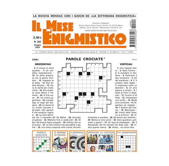 Picture of IL MESE ENIGMISTICO N.242 GIUGNO 2024 (solo in Italia)