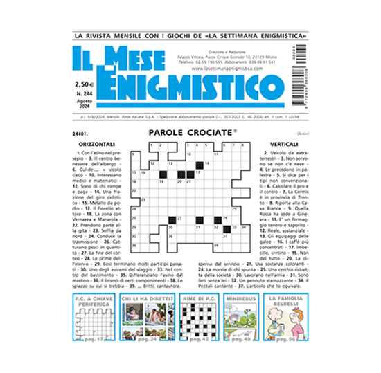 Picture of IL MESE ENIGMISTICO N.244 AGOSTO 2024 (solo in Italia)