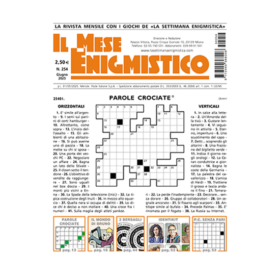 Immagine di ITALIA - IL MESE ENIGMISTICO - Abbonamento 12 mesi