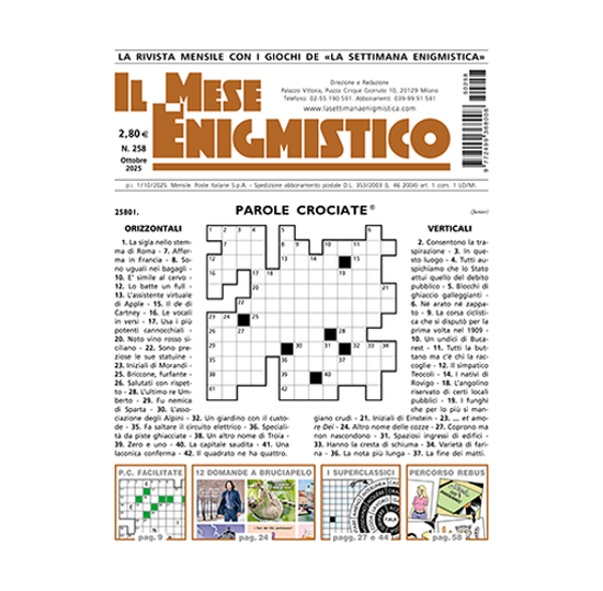 Immagine di RINNOVO ESTERO - IL MESE ENIGMISTICO - Abbonamento 12 mesi