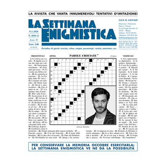 Immagine di RINNOVO EUROPA E MEDITERRANEO - LA SETTIMANA ENIGMISTICA -  (Spedizione Premium)