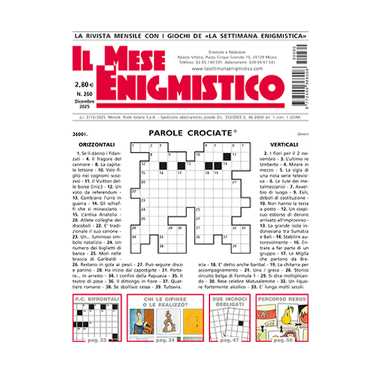 Immagine di IL MESE ENIGMISTICO N.260 DICEMBRE 2025 (solo in Italia)