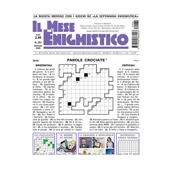 Immagine di IL MESE ENIGMISTICO N.261 GENNAIO 2026 (solo in Italia)
