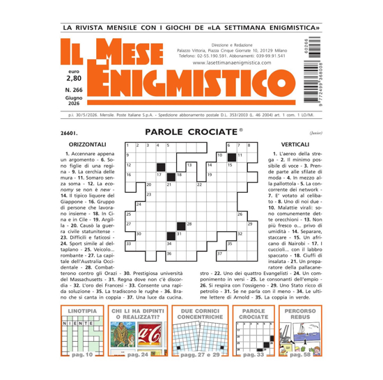 Immagine di ITALIA - IL MESE ENIGMISTICO - Abbonamento 12 mesi